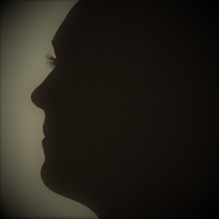 Schatten Frau Profil Gesicht